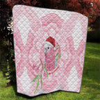 Funny Pink Galah Australia Christmas Quilt Eucalyptus Blossoms Aboriginal Art - Aussie Hoodie