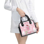 Funny Pink Galah Australia Christmas Shoulder Handbag Eucalyptus Blossoms Aboriginal Art - Aussie Hoodie