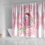 Funny Pink Galah Australia Christmas Shower Curtain Eucalyptus Blossoms Aboriginal Art - Aussie Hoodie