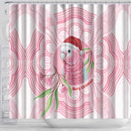 Funny Pink Galah Australia Christmas Shower Curtain Eucalyptus Blossoms Aboriginal Art - Aussie Hoodie