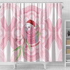 Funny Pink Galah Australia Christmas Shower Curtain Eucalyptus Blossoms Aboriginal Art - Aussie Hoodie