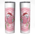 Funny Pink Galah Australia Christmas Skinny Tumbler Eucalyptus Blossoms Aboriginal Art - Aussie Hoodie