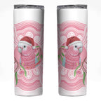 Funny Pink Galah Australia Christmas Skinny Tumbler Eucalyptus Blossoms Aboriginal Art - Aussie Hoodie