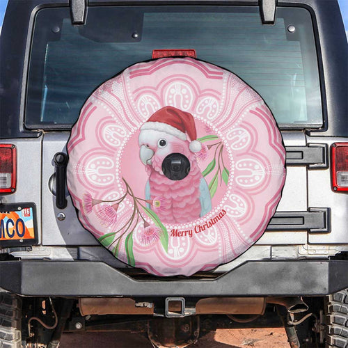 Funny Pink Galah Australia Christmas Spare Tire Cover Eucalyptus Blossoms Aboriginal Art - Aussie Hoodie