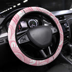 Funny Pink Galah Australia Christmas Steering Wheel Cover Eucalyptus Blossoms Aboriginal Art - Aussie Hoodie