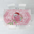 Funny Pink Galah Australia Christmas Tablecloth Eucalyptus Blossoms Aboriginal Art - Aussie Hoodie