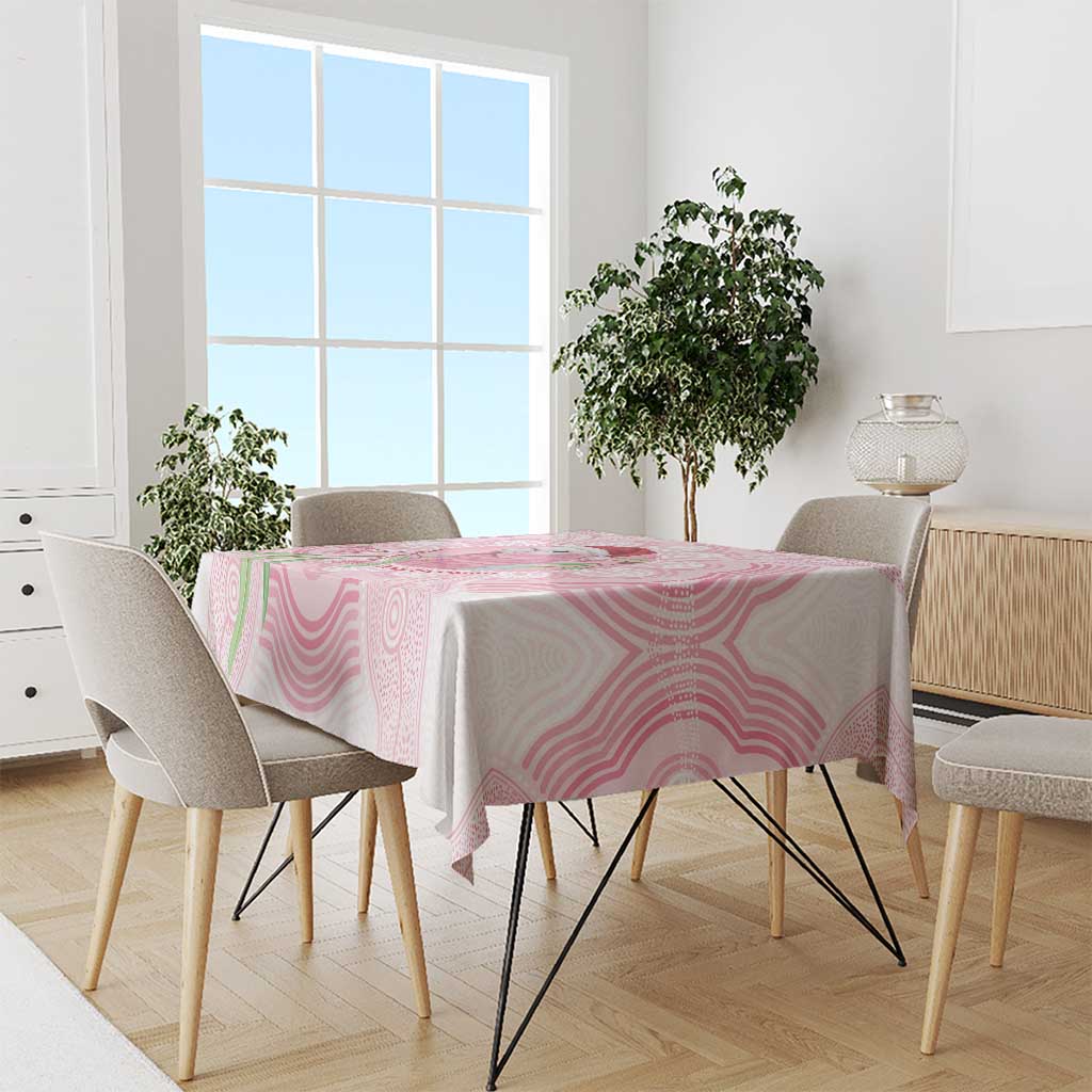 Funny Pink Galah Australia Christmas Tablecloth Eucalyptus Blossoms Aboriginal Art - Aussie Hoodie