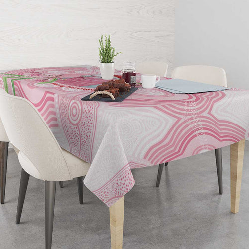 Funny Pink Galah Australia Christmas Tablecloth Eucalyptus Blossoms Aboriginal Art - Aussie Hoodie