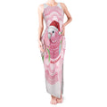 Funny Pink Galah Australia Christmas Tank Maxi Dress Eucalyptus Blossoms Aboriginal Art - Aussie Hoodie