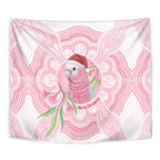 Funny Pink Galah Australia Christmas Tapestry Eucalyptus Blossoms Aboriginal Art - Aussie Hoodie