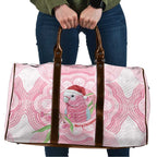 Funny Pink Galah Australia Christmas Travel Bag Eucalyptus Blossoms Aboriginal Art - Aussie Hoodie