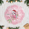 Funny Pink Galah Australia Christmas Tree Skirt Eucalyptus Blossoms Aboriginal Art - Aussie Hoodie