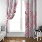 Funny Pink Galah Australia Christmas Window Curtain Eucalyptus Blossoms Aboriginal Art - Aussie Hoodie