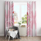 Funny Pink Galah Australia Christmas Window Curtain Eucalyptus Blossoms Aboriginal Art - Aussie Hoodie