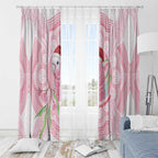 Funny Pink Galah Australia Christmas Window Curtain Eucalyptus Blossoms Aboriginal Art - Aussie Hoodie