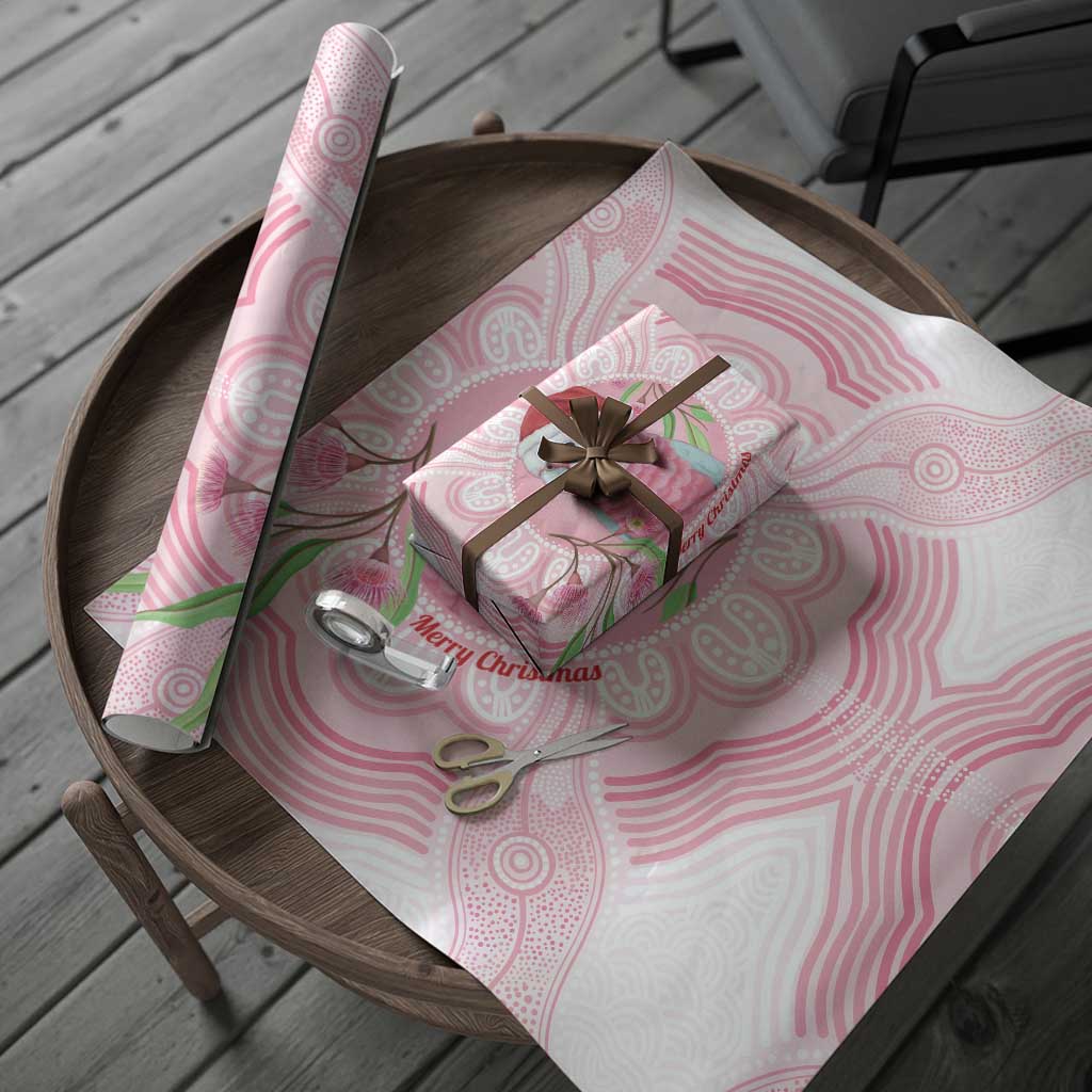 Funny Pink Galah Australia Christmas Wrapping Paper Eucalyptus Blossoms Aboriginal Art - Aussie Hoodie