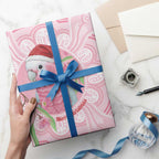 Funny Pink Galah Australia Christmas Wrapping Paper Eucalyptus Blossoms Aboriginal Art - Aussie Hoodie