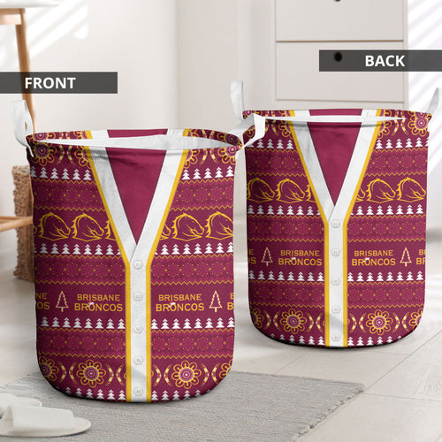 Brisbane Broncos Rugby Christmas Laundry Basket Aboriginal Seamless Cardigan Inspired