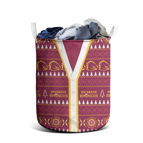 Brisbane Broncos Rugby Christmas Laundry Basket Aboriginal Seamless Cardigan Inspired