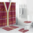 Brisbane Broncos Rugby Christmas Bathroom Set Aboriginal Seamless Cardigan Inspired