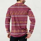 Brisbane Broncos Rugby Christmas Button Sweatshirt Aboriginal Seamless Cardigan Inspired