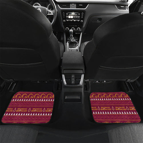 Brisbane Broncos Rugby Christmas Car Mats Aboriginal Seamless Cardigan Inspired