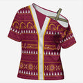 Brisbane Broncos Rugby Christmas Cross Shoulder Shirt Aboriginal Seamless Cardigan Inspired
