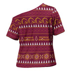 Brisbane Broncos Rugby Christmas Cross Shoulder Shirt Aboriginal Seamless Cardigan Inspired