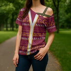 Brisbane Broncos Rugby Christmas Cross Shoulder Shirt Aboriginal Seamless Cardigan Inspired