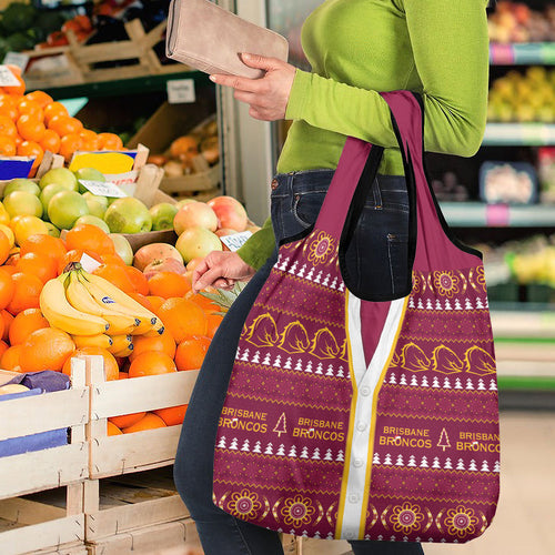 Brisbane Broncos Rugby Christmas Grocery Bag Aboriginal Seamless Cardigan Inspired