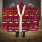 Brisbane Broncos Rugby Christmas Hooded Blanket Aboriginal Seamless Cardigan Inspired
