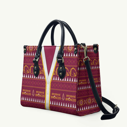 Brisbane Broncos Rugby Christmas Leather Bag Aboriginal Seamless Cardigan Inspired