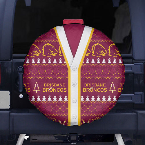 Brisbane Broncos Rugby Christmas Spare Tire Cover Aboriginal Seamless Cardigan Inspired