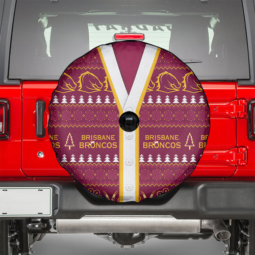 Brisbane Broncos Rugby Christmas Spare Tire Cover Aboriginal Seamless Cardigan Inspired