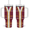 Brisbane Broncos Rugby Christmas Tumbler With Handle Aboriginal Seamless Cardigan Inspired