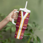 Brisbane Broncos Rugby Christmas Tumbler With Handle Aboriginal Seamless Cardigan Inspired