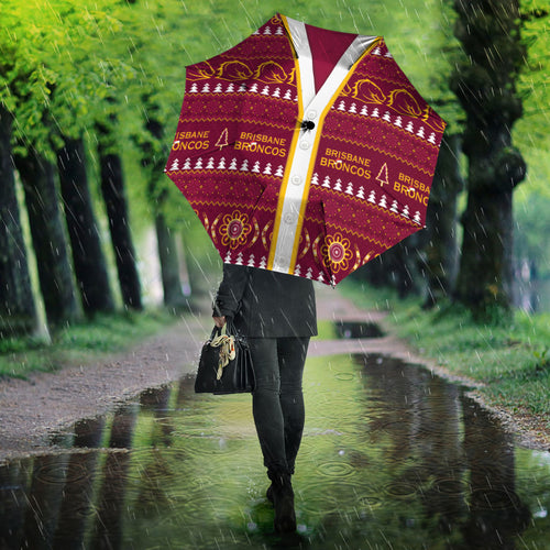 Brisbane Broncos Rugby Christmas Umbrella Aboriginal Seamless Cardigan Inspired
