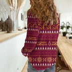 Brisbane Broncos Rugby Christmas Women Casual Shirt Aboriginal Seamless Cardigan Inspired