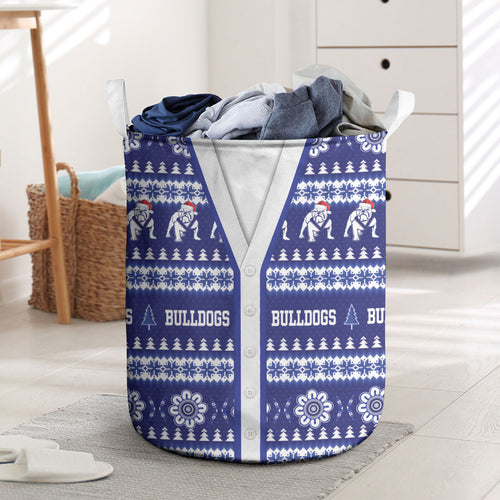 Bulldogs Rugby Christmas Laundry Basket Aboriginal Seamless Cardigan Inspired