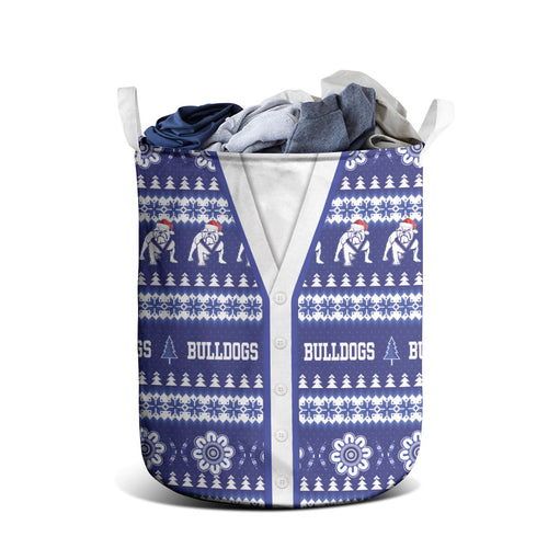 Bulldogs Rugby Christmas Laundry Basket Aboriginal Seamless Cardigan Inspired
