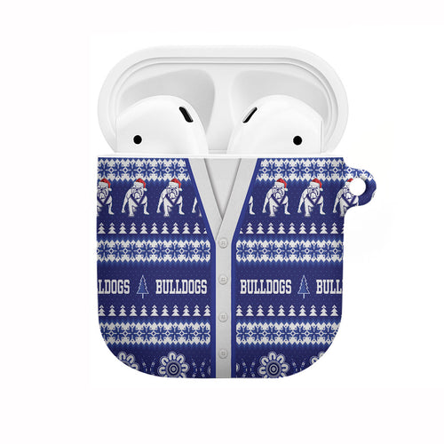 Bulldogs Rugby Christmas AirPods Case Aboriginal Seamless Cardigan Inspired