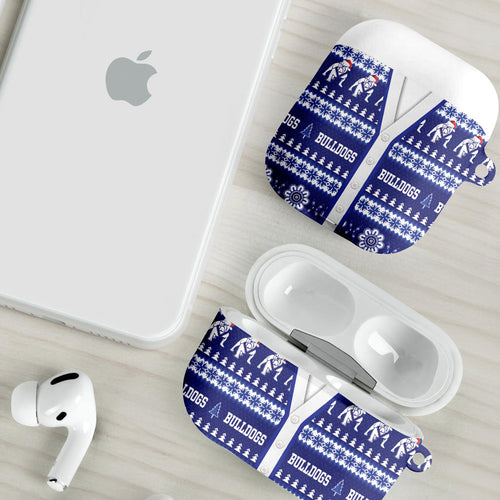 Bulldogs Rugby Christmas AirPods Case Aboriginal Seamless Cardigan Inspired