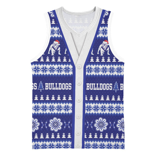Bulldogs Rugby Christmas Basketball Jersey Aboriginal Seamless Cardigan Inspired