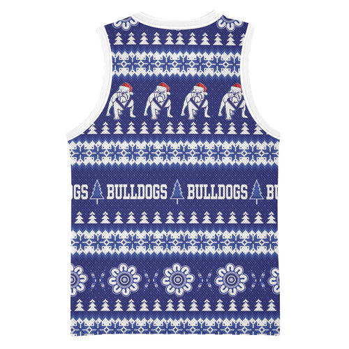 Bulldogs Rugby Christmas Basketball Jersey Aboriginal Seamless Cardigan Inspired