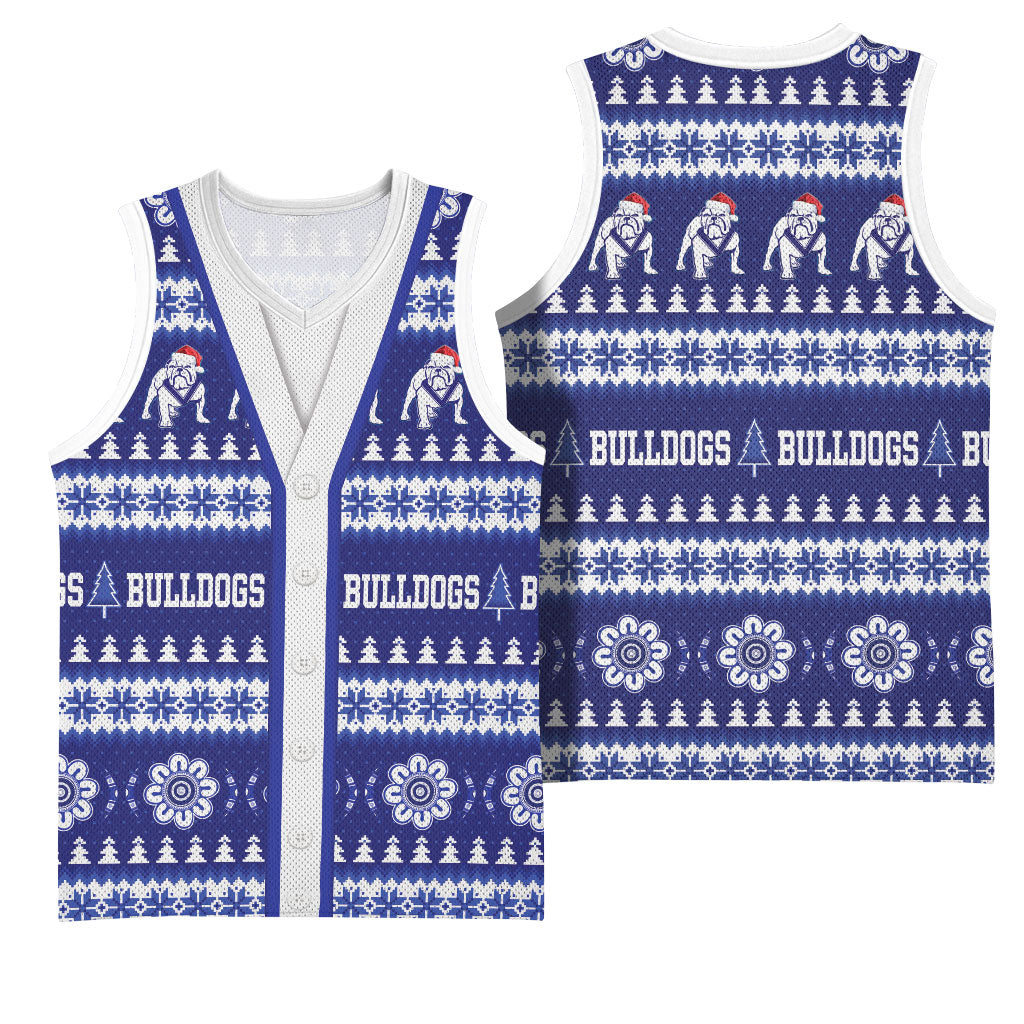 Bulldogs Rugby Christmas Basketball Jersey Aboriginal Seamless Cardigan Inspired