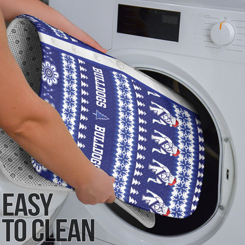 Bulldogs Rugby Christmas Bathroom Set Aboriginal Seamless Cardigan Inspired