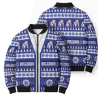 Bulldogs Rugby Christmas Bomber Puffer Jacket Aboriginal Seamless Cardigan Inspired