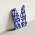 Bulldogs Rugby Christmas Canvas Wall Art Aboriginal Seamless Cardigan Inspired
