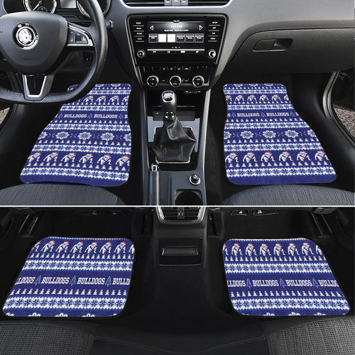 Bulldogs Rugby Christmas Car Mats Aboriginal Seamless Cardigan Inspired