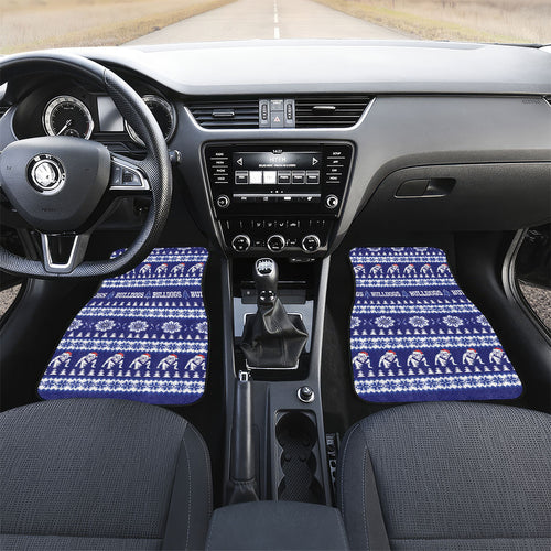 Bulldogs Rugby Christmas Car Mats Aboriginal Seamless Cardigan Inspired